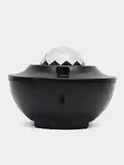 Черный ночник проектор ночного неба, звёздное небо с колонкой bluetooth и пультом, 10 режимов