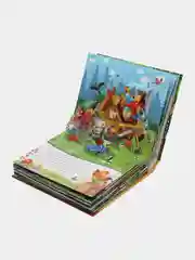 Сборник книга-панорамка сказок Любимые сказки Теремок, Репка, Колобок, Ряба