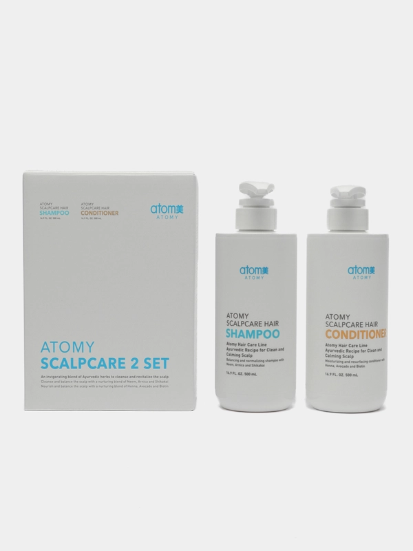 Подарочный набор 2Set Шампунь+Кондиционер Atomy ScalpCare