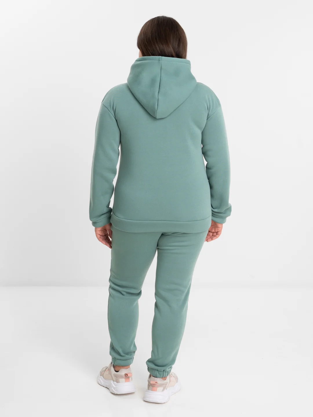 Бирюзовый костюм на флисе, больших размеров, Unisex