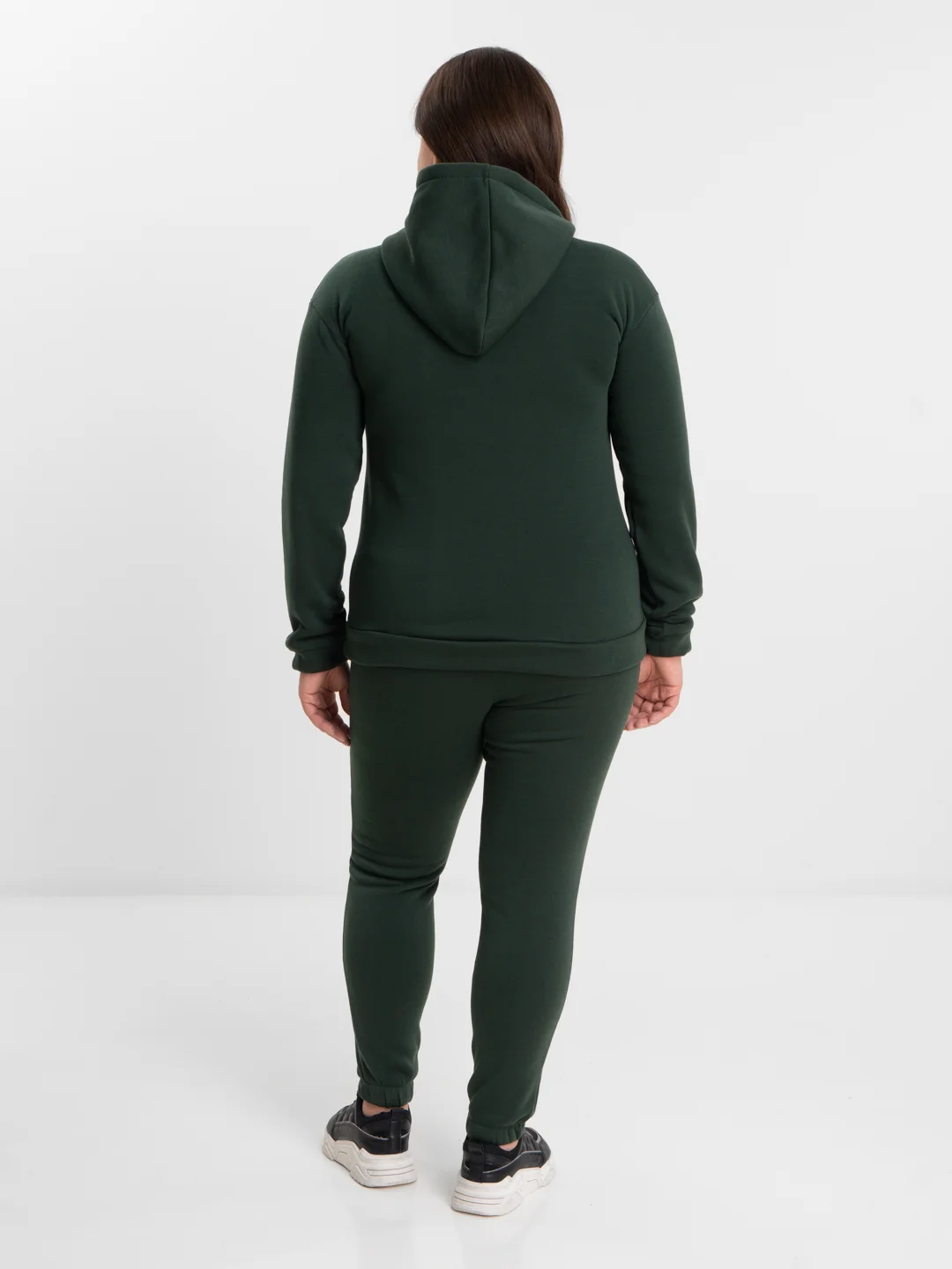 Зеленый костюм на флисе, больших размеров, Unisex