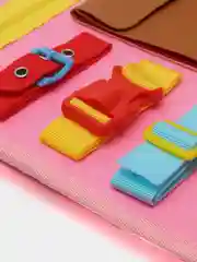Розовый бизиборд мягкий чемодан