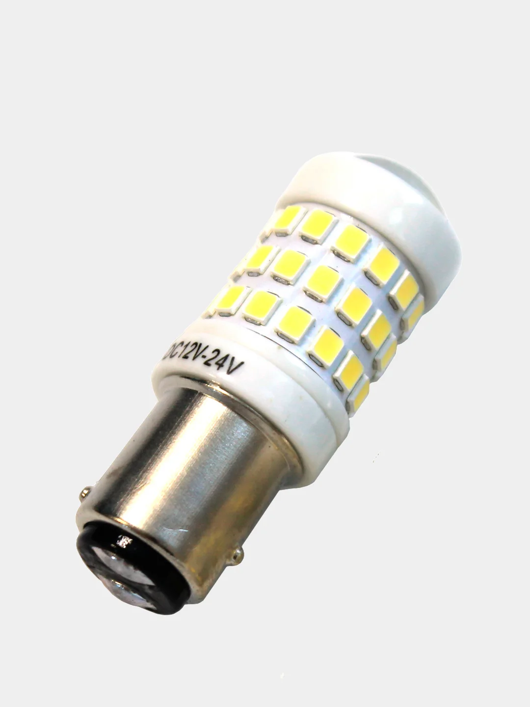 Лампа светодиодная LED P21W, P21/5W, керамика, линза биполярная, 12-24V