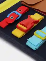 Синий бизиборд мягкий чемодан