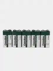 Батарейка солевая Camelion 6F22-SP1G Super Heavy Duty Green, 9V, тип Крона