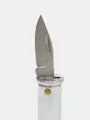 Белый складной нож-патрон