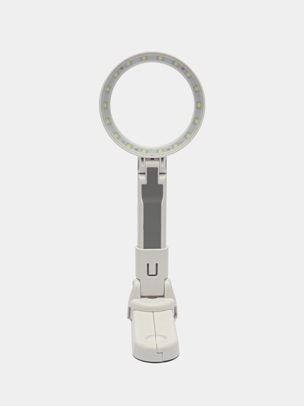Лампа-лупа х5 х11 для творчества LEDx18 от 3АAA+ USB линзы d=2 см и 7,5 см 11х9х22,8 см
