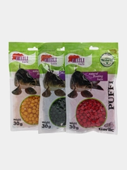 Насадка воздушное тесто (пуфики) PUFFI Grizzly baits для рыбалки. Набор 3 шт