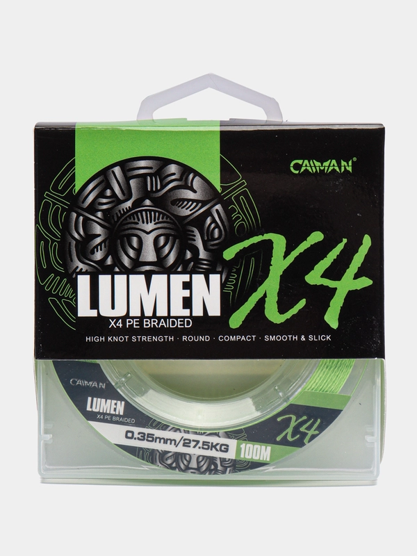 Шнур плетеный (Леска плетенка рыболовная) Caiman Lumen, 100 м
