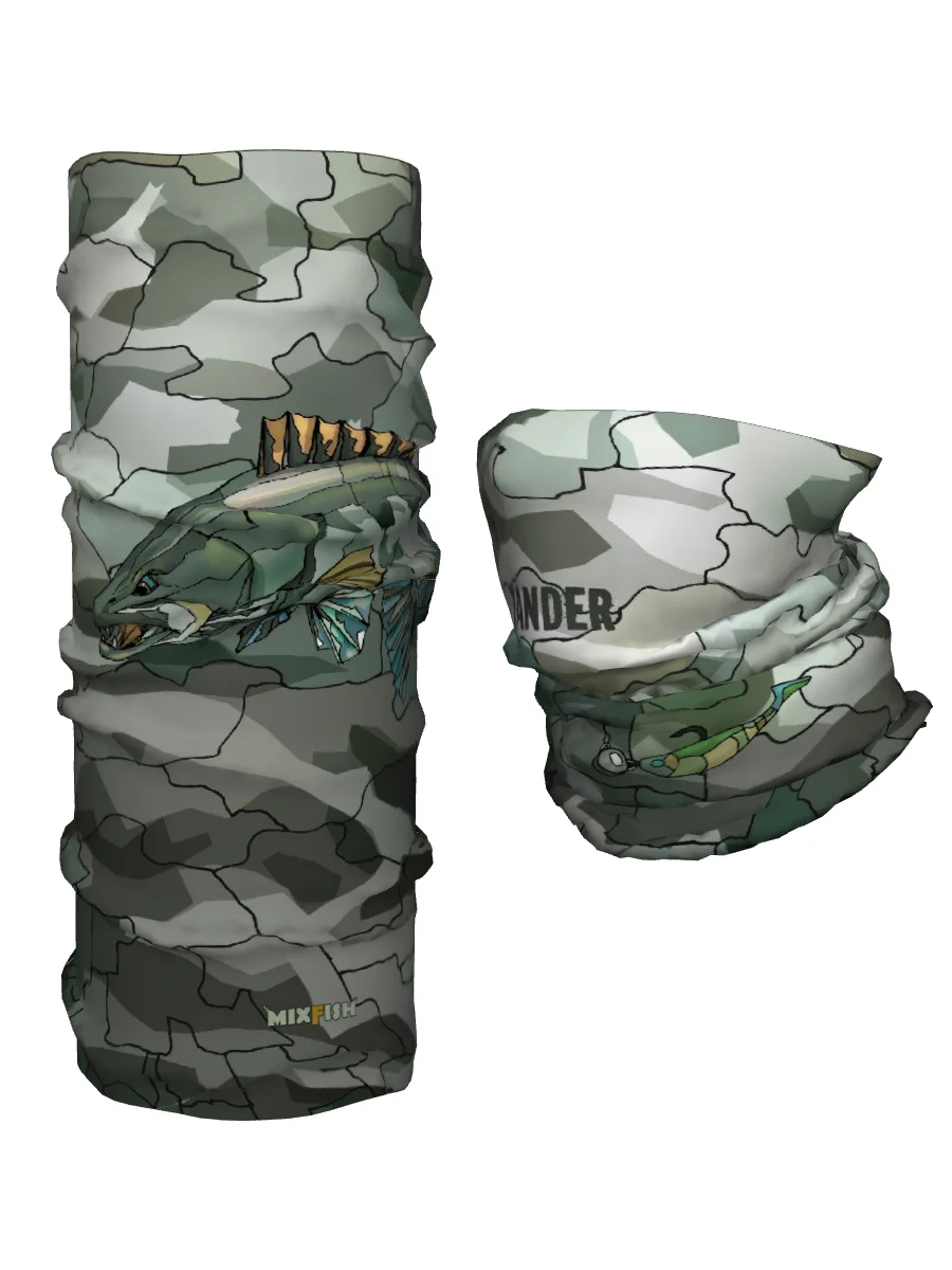 Бафф мужской MixFish Zander Camo, шейный платок / балаклава