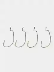 Крючки офсетные для джига Caiman L40601 Worm Hook Teflon
