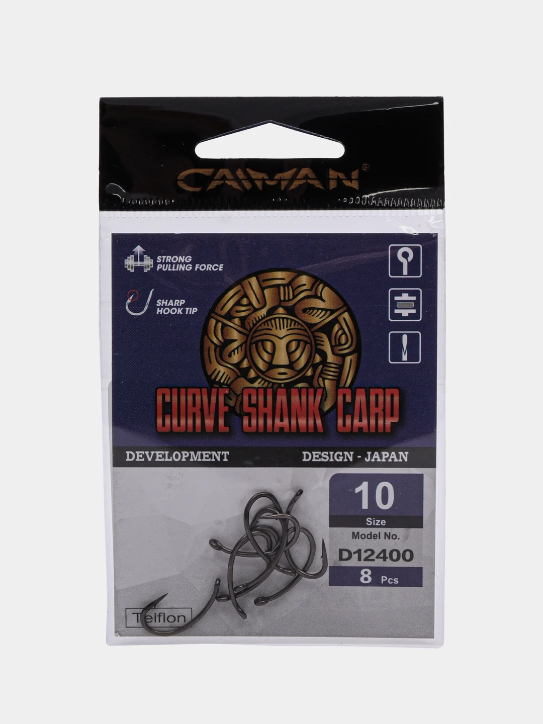 Крючок карповый Curve Shank Carp Teflon D12400