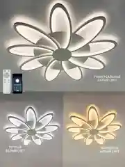 Управляемая потолочная люстра светодиодная с пультом Estares Lorena 150 W белая,до 25 кв.м