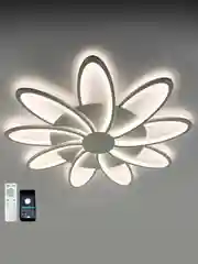 Управляемая потолочная люстра светодиодная с пультом Estares Lorena 150 W белая,до 25 кв.м