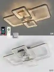Управляемая потолочная люстра светодиодная с пультом  Estares Tire 60W квадрат ,до 20 кв.м