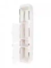 Белый комод-органайзер пластиковый узкий для ванной,туалета  MODO 4F-20x20x103 белый