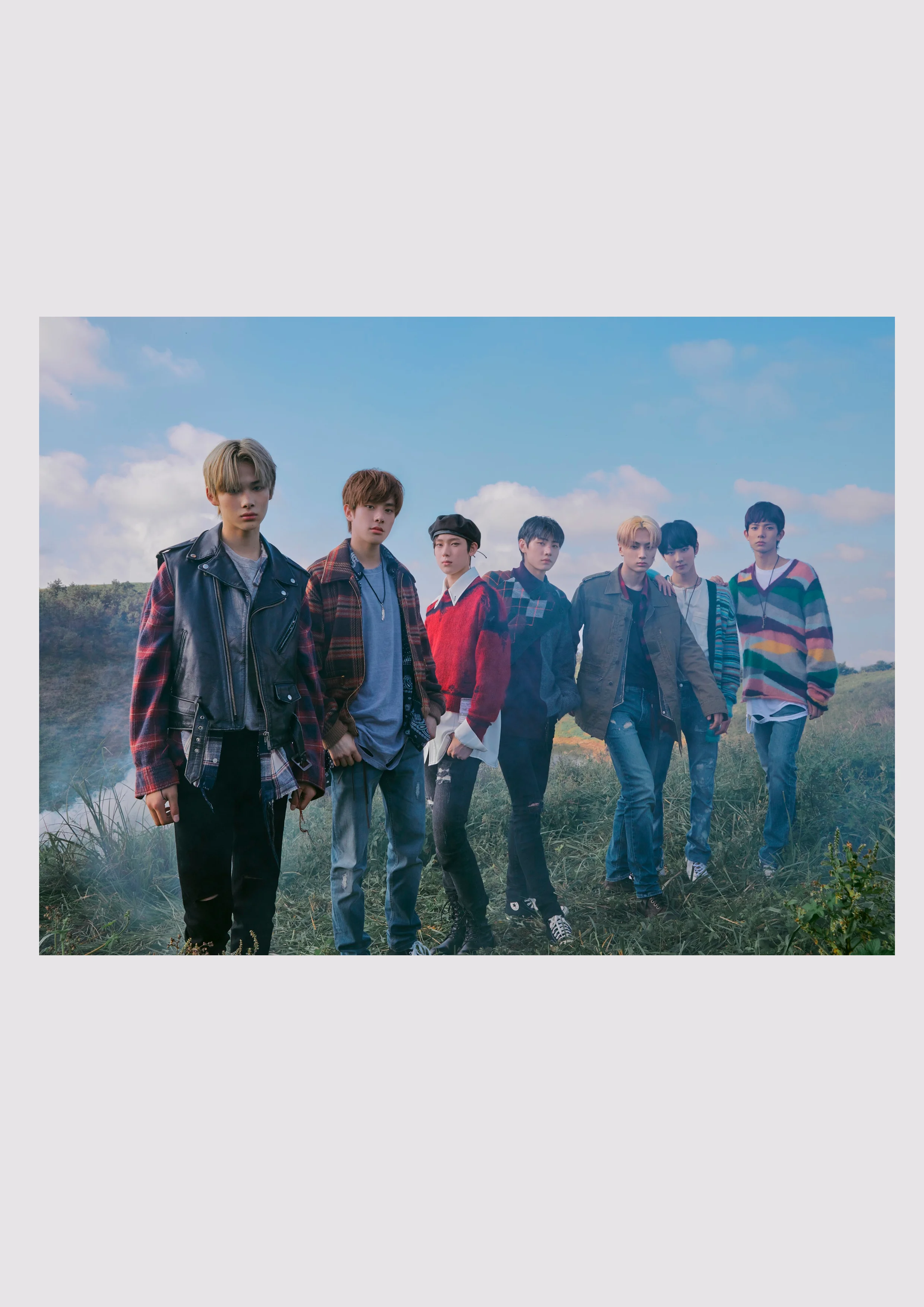 Голубой плакаты K-POP BTS