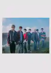 Голубой плакаты K-POP BTS