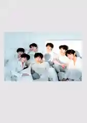 Зеленый плакаты K-POP BTS