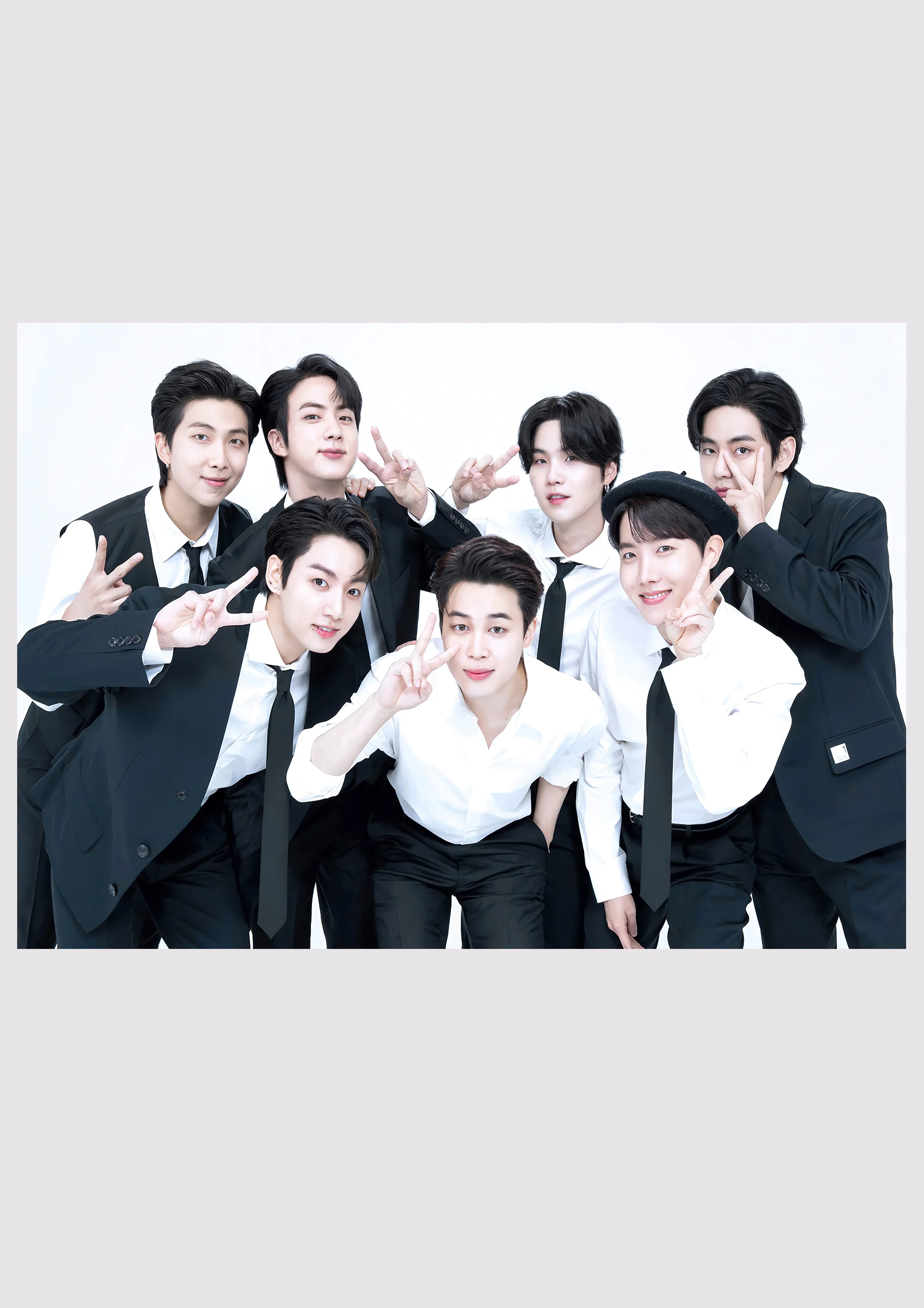 Зеленый плакаты K-POP BTS