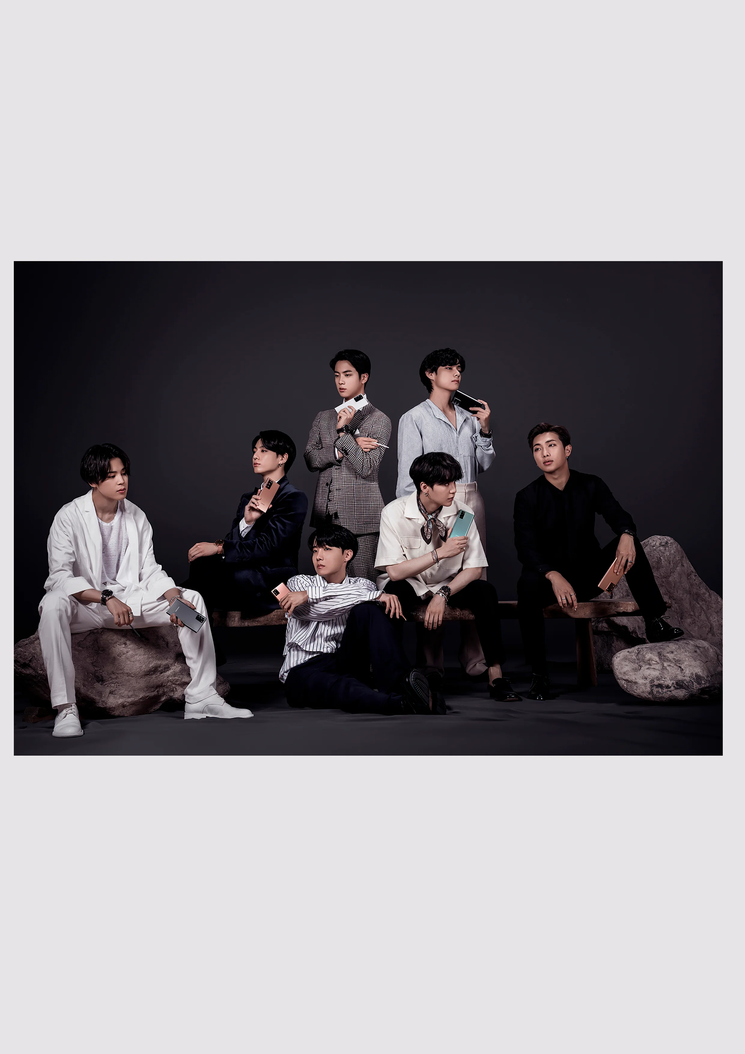 Зеленый плакаты K-POP BTS