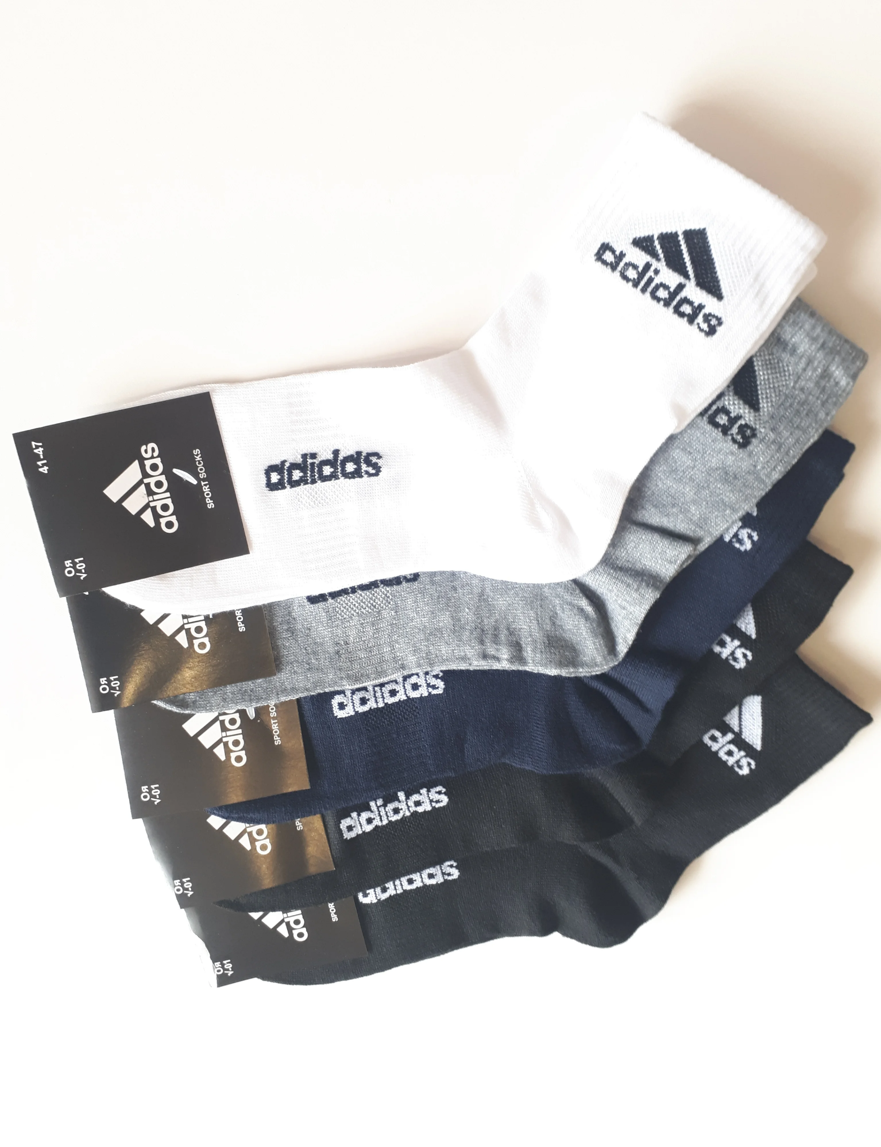 Разноцветный носки мужские Adidas 5 пар. Размер 41-47