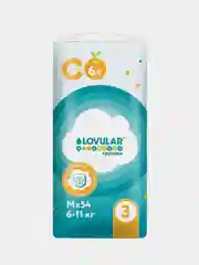 Трусики-подгузники ВИТАМИНКА LOVULAR, M, 6-11 кг, 54 штуки