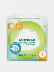 Подгузники ВИТАМИНКА Lovular NB, 0-4 кг, 22 штуки