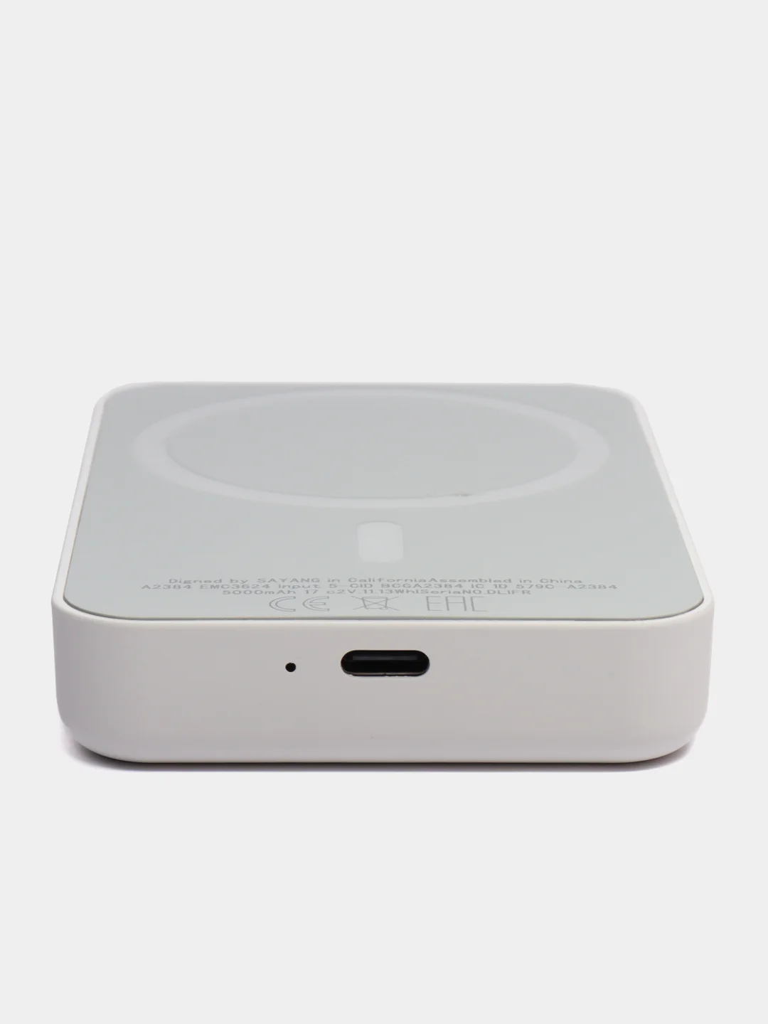 Белый повербанк, внешний аккумулятор, Power Bank Magsafe для iphone, беспроводная зарядка