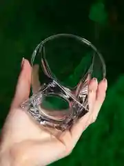 Ледяной стакан стеклянный КАРТОФАН для виски коктейлей воды сока граненый, подарочный набор, узоры