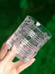 Слоновая кость стакан стеклянный КАРТОФАН для виски коктейлей воды сока граненый, подарочный набор, узоры