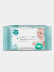 Влажные салфетки LOVULAR, 64 штуки