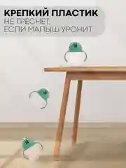 Мятный поильник непроливайка КАРТОФАН с силиконовой трубочкой и крышкой, сертифицирован EAC