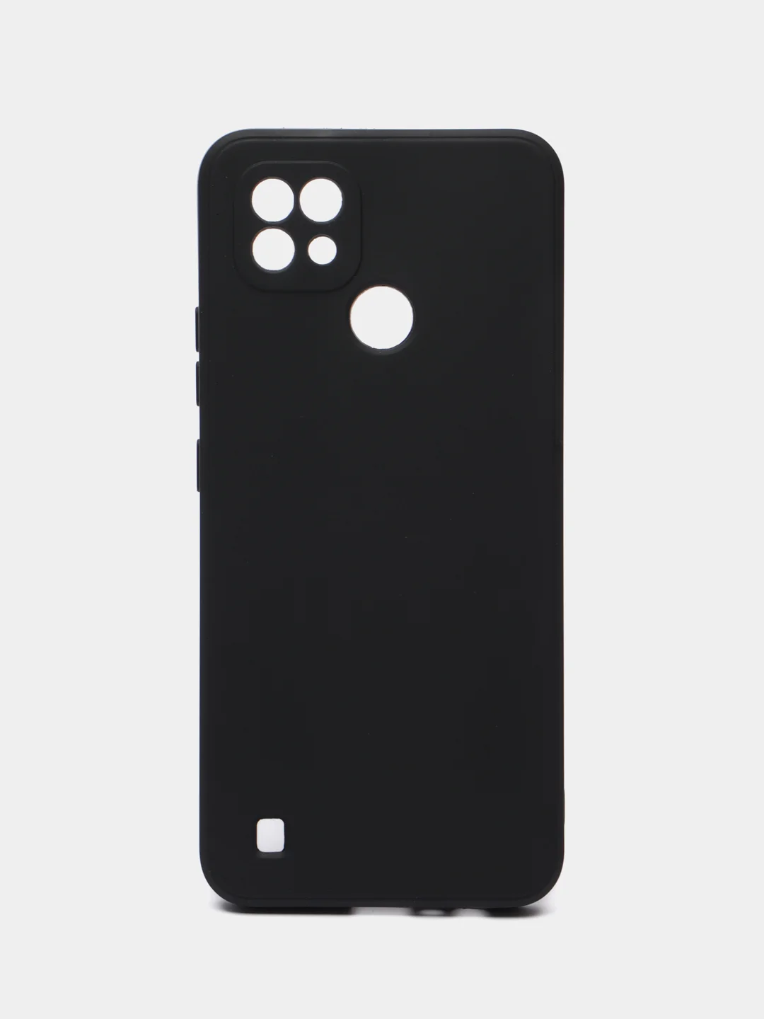 Черный чехол для Realme C21 (Реалми С21) черный, прозрачный, противоударный