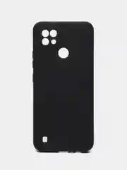 Черный чехол для Realme C21 (Реалми С21) черный, прозрачный, противоударный