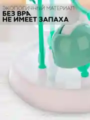 Салатовый складная сушилка КАРТОФАН для детских бутылочек, поильников, сосок и посуды деревце