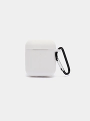 Силиконовый чехол для Airpods 1/2, белый