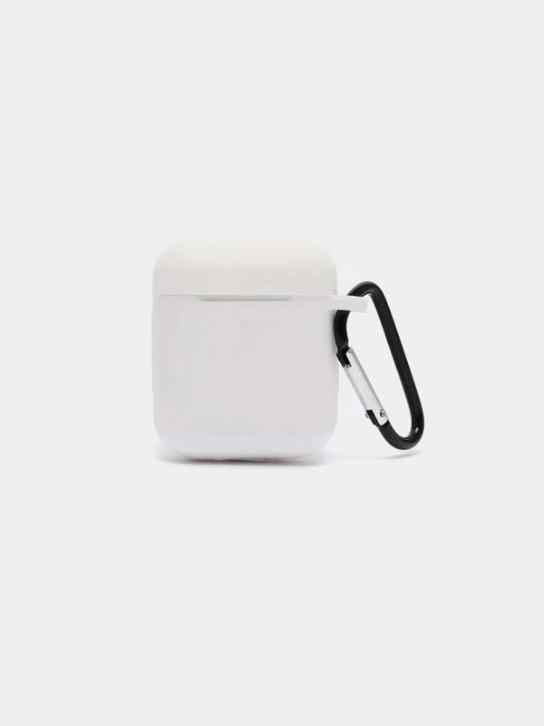 Силиконовый чехол для Airpods 1/2, белый