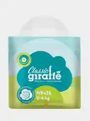 Подгузники LOVULAR GIRAFFE Classic, NB, 0-4 кг, 26 штук