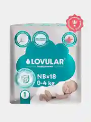 Подгузники LOVULAR HOT WIND стерильные, 0-4 кг, NB, 18 штук