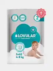 Подгузники LOVULAR HOT WIND стерильные, S, 62 штуки