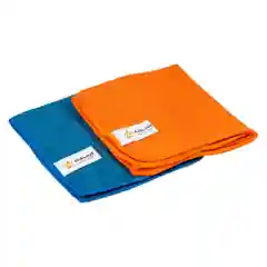Набор салфеток из микрофибры, синяя и оранжевая (2 шт., 30*30 см) AB-V-01