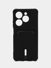 Чехол Tecno Spark 20/20C/Go 2024/Infinix Hot 40i/Smart 8/8 Pro/8 Plus с карманом для карт