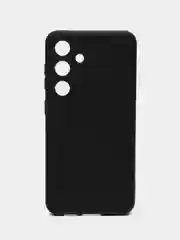 Черный чехол для Samsung Galaxy S24 (Самсунг Галакси С24), прозрачный
