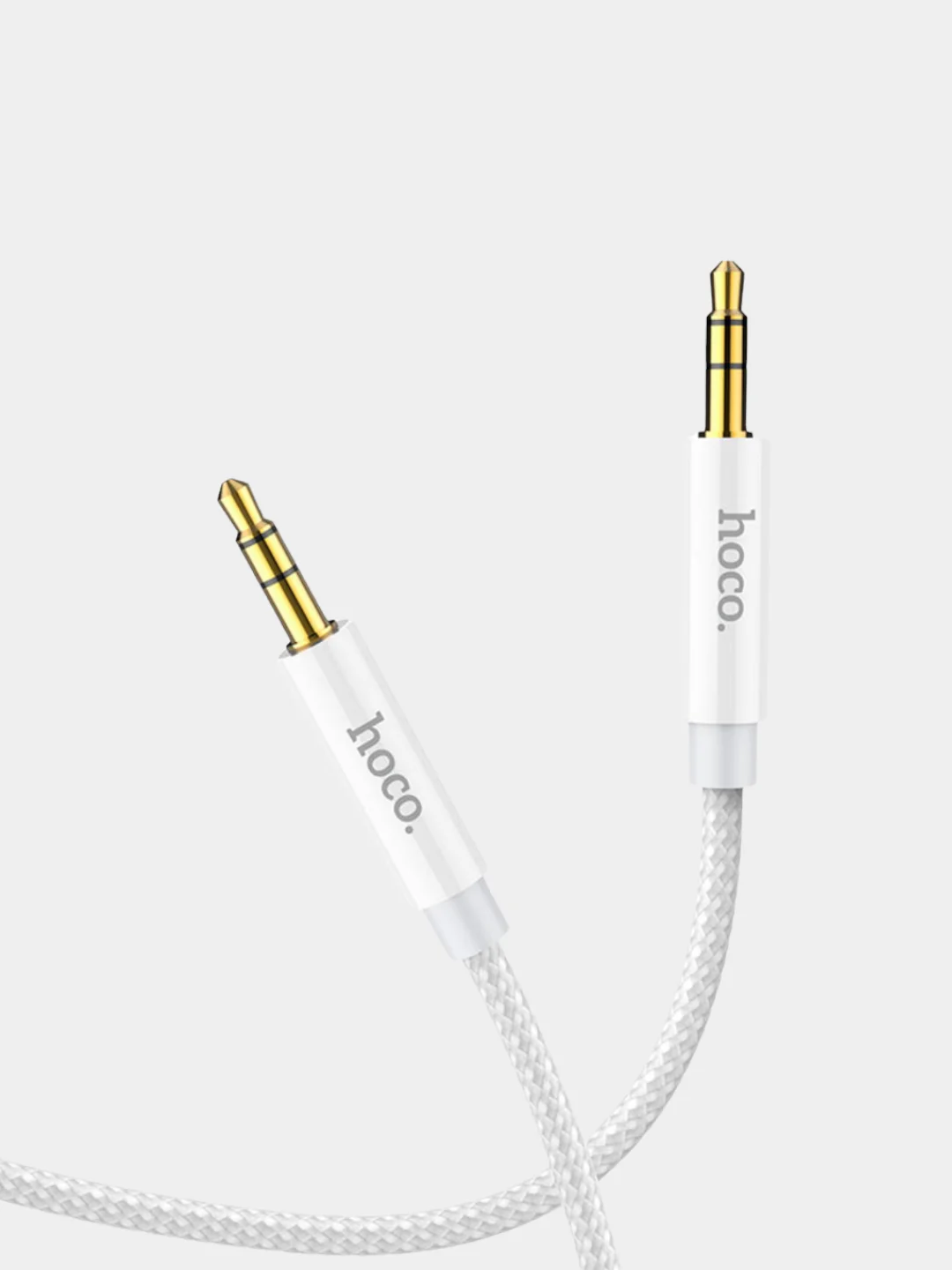 Белый кабель AUX Hoco UPA 19, Type-C, Lightning Iphone
