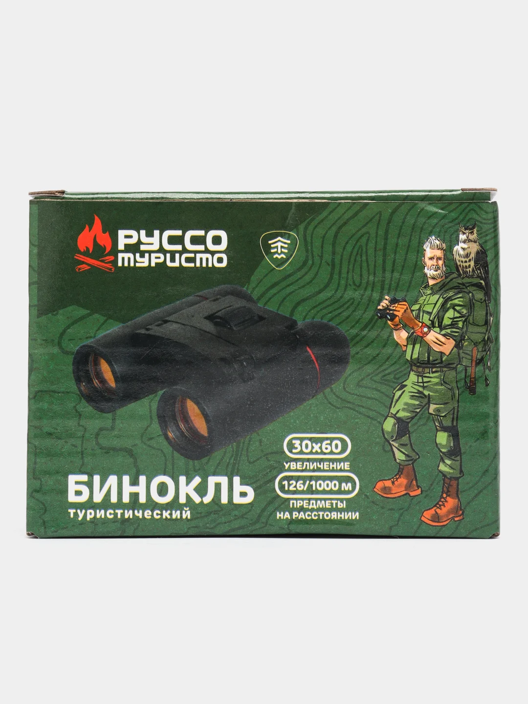 Руссо Туристо бинокль, пластик, 30*60, 126 м/1000 м