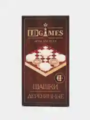 LDGames Настольная игра, шашки, дерево, пластик, 29х29см