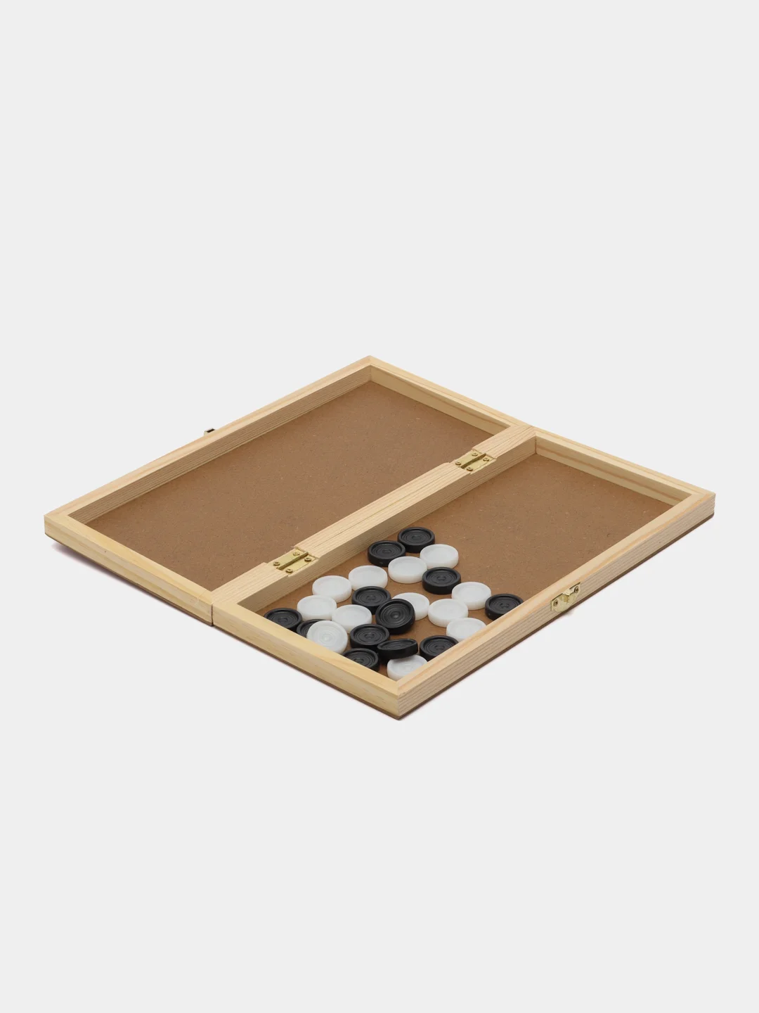 LDGames Настольная игра, шашки, дерево, пластик, 29х29см