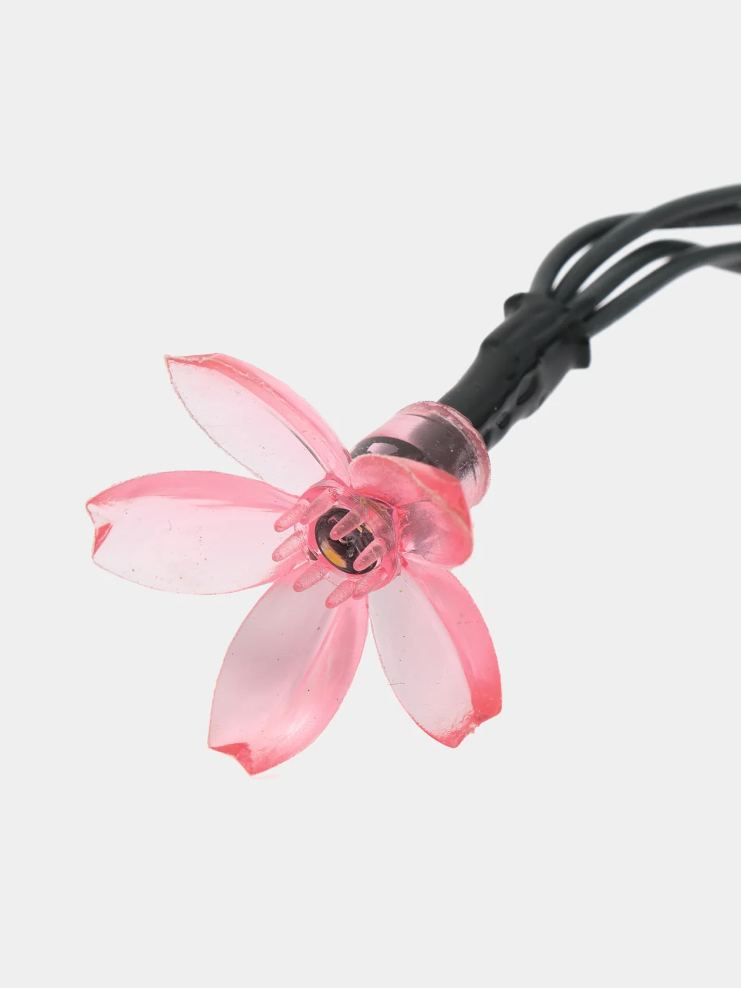 INBLOOM Гирлянда на солн. батарее, 25LED, 7м, шампань, 2 реж, сакура, 2V80mA, 1.2V600mAh