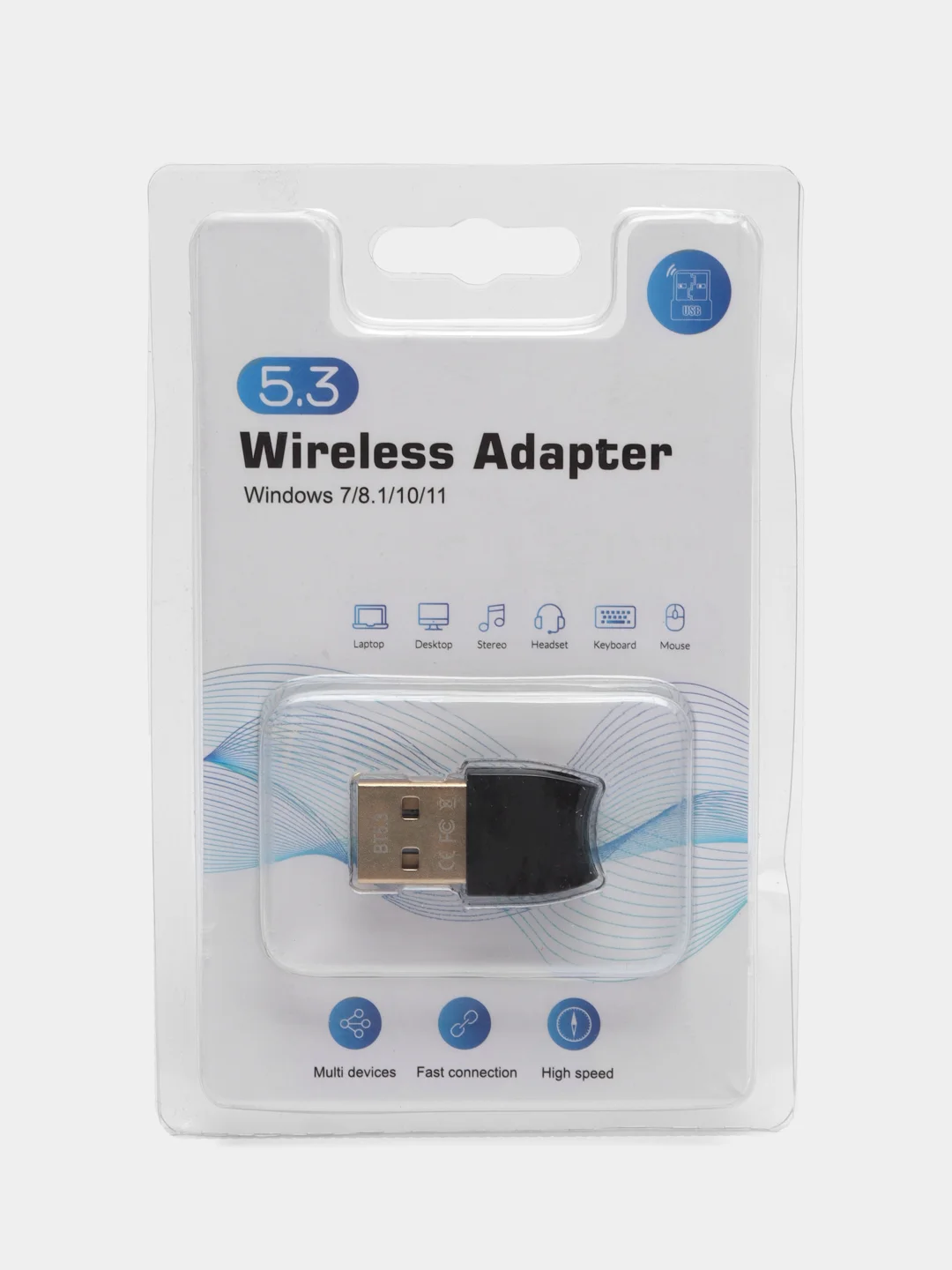 Bluetooth 5.3 USB адаптер блютуз адаптер версия 5,3